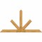 Ekena Millwork Saratoga Rough Sawn Timber Gable Bracket, Western Red Cedar, 96"W x 52"H x 6"D x 6"F, 13/12 Pitch GBW096X52X0606SAR00RWR - alternate 1